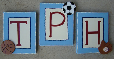 Custom Canvas Art: Sports Trio Canvas Series...click to enlarge