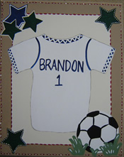 Custom Canvas Art: Sports Jersey...click to enlarge