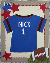 Custom Canvas Art: Sports Jersey...click to enlarge