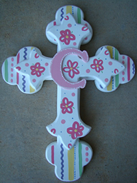 22 Inch Monogram Stripe Cross