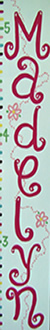 Flowers and Butterflies Growth Chart ... click for more images and ordering information