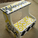 Squiggles & Diamonds ... Stepstools from Painted Jewels ... click to enlarge