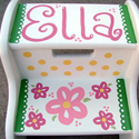 Flowers & Butterflies Theme Stepstools from Painted Jewels ... click to enlarge