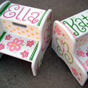 Flowers & Butterflies Theme Stepstools from Painted Jewels ... click to enlarge