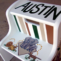 Safari Theme Stepstools from Painted Jewels ... click to enlarge