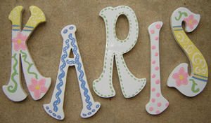 Wall names...by Painted Jewels